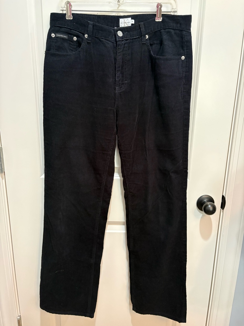 Vintage Y2K Calvin Klein women’s black straight leg corduroys